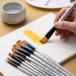 Keep Smiling Professional Flat Paint Brushes Set of 12 - Image 4