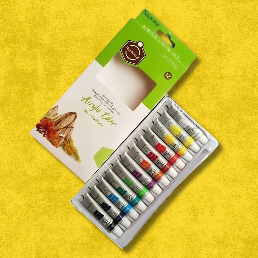 mianart (2) Keep Smiling Acrylic Paints Pack of 12 - Image 1