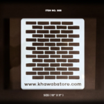 Classic Brick Wall Reusable Stencil – Item 008 (10" × 11")