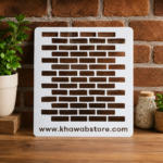Classic Brick Wall Reusable Stencil – Item 008 (10" × 11") - Image 2