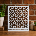 Floral Geometric Reusable Stencil – Item 010 (6" × 7") - Image 2