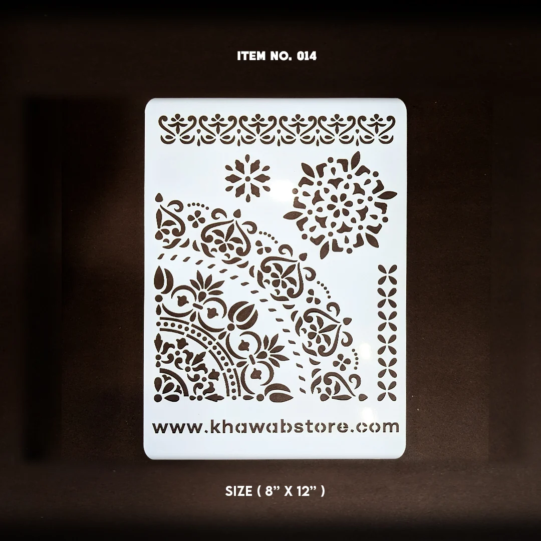 mianart - 2026-08-09T180336.068 Floral Stencil Item 013 (8" × 12") - Image 1