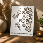 Floral Butterfly Stencil Item 016 (8" × 10") - Image 2