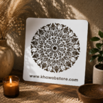 Floral Mandala Stencil Item 021 (8" × 9") - Image 2