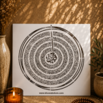 Calligraphy Circular Stencil Item 030 (18" × 19") - Image 2