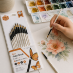 Professional Round Tip Paint Brush Pack of 10 - Image 2
