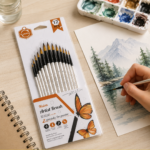 Professional Round Tip Paint Brush Pack of 10 - Image 3
