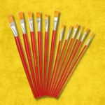 Flat Brush Red ( 12 pcs ) - Image 2