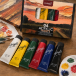 Acrylic Paints Set 6 Basic Colors 75ml - Image 3