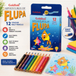 Goldfish Flupa 12 Color Half Pencils – Colouring Pencils for Kids - Image 2
