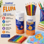 Goldfish Flupa 12 Color Half Pencils – Cane Pack - Image 2
