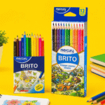 Mercury BRITO Triangle Colored Pencils – 12 Colors