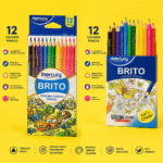 Mercury BRITO Triangle Colored Pencils – 12 Colors - Image 2
