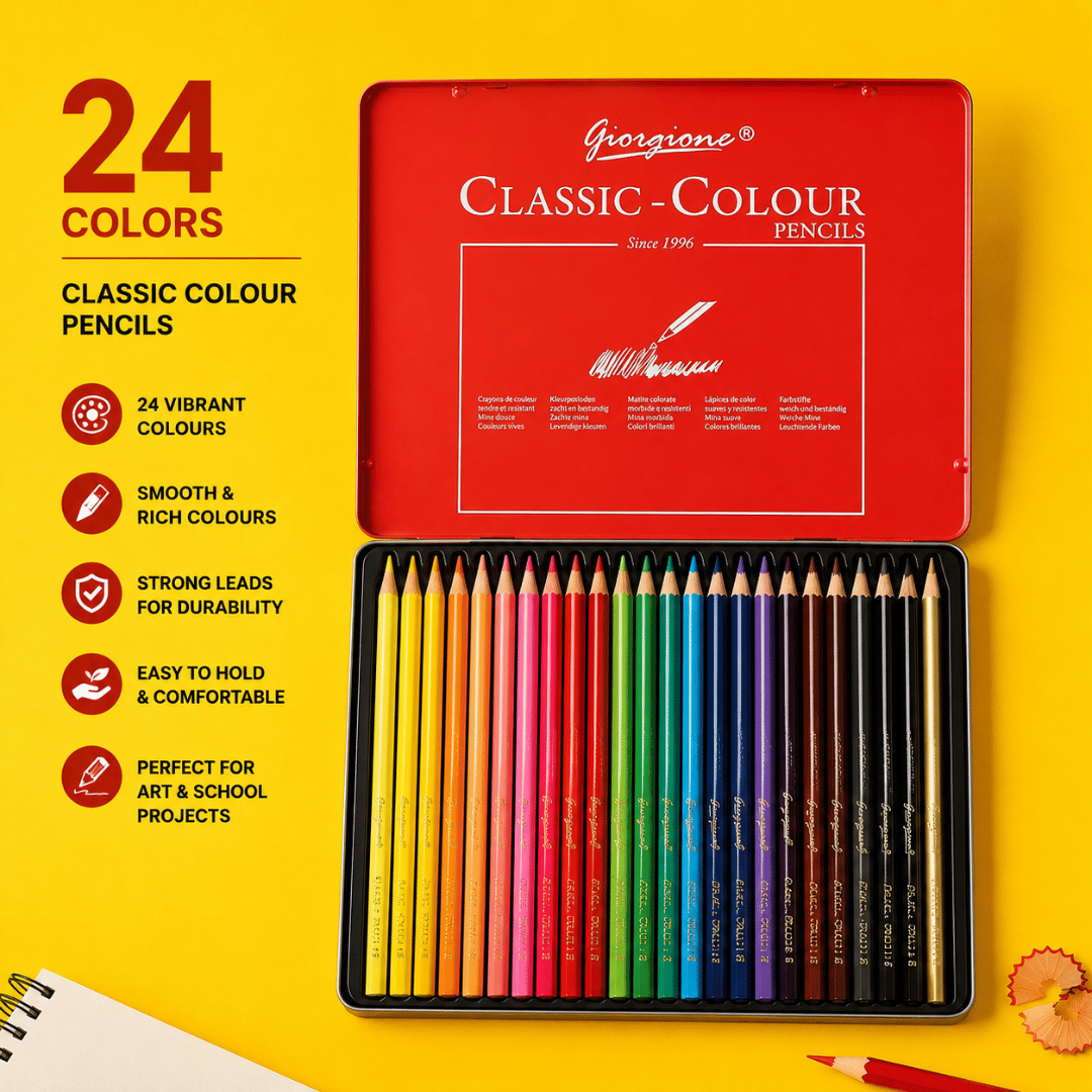 mianart (27) Giorgione Classic-Colour Colored Pencils – 24 Vibrant Colors - Image 1